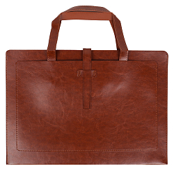 Сумка деловая 2 отделения коричневая
