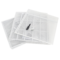 Лоток металлический 1 отделение 5 секций цвет белый