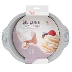 Форма для запекания круглая серая