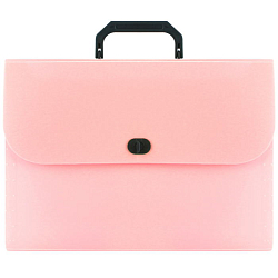 Портфель А4 13 отделений Ice розовый