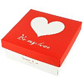 Коробка подарочная 23,5*23,5*9,5 см "Be my love"
