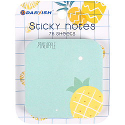 Стикеры на клейкой основе "Квадрат с ананасом" 70*70мм