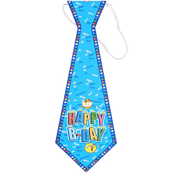 Праздничное украшение "Галстук" h-31см на резинке 6шт/уп (набор) ассорти