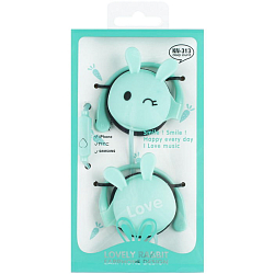 Наушники "Зайки" накладные проводные с микрофоном (4 вида)