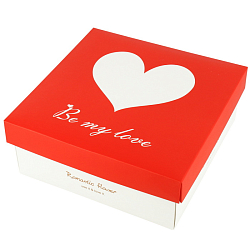 Коробка подарочная 23,5*23,5*9,5 см "Be my love"