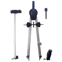 Готовальня  4 предм. "Darvish" (циркуль+держатель+удлинитель+грифели)