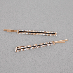 Заколка-невидимка для волос 2 шт в наборе со стразами