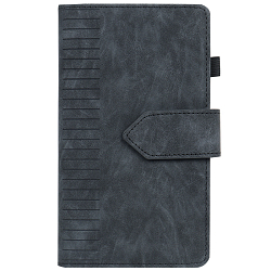 Книжка записная 11*19,3см 140л  в клетку обложка кожзам на магнитной застёжке