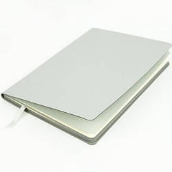 Книга для записей  А5 80л Soft Touch Белое золото об иск. кожа , комбин. блок (в лин.,в точ.без лин)