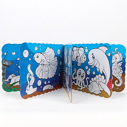 Раскраска многоразовая "Подводный мир" + 8 цв. маркеров