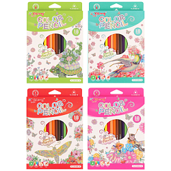 Карандаши 18цв ароматизированные трёхгранный корпус