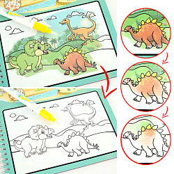 Раскраска  водная с маркером Динозавры