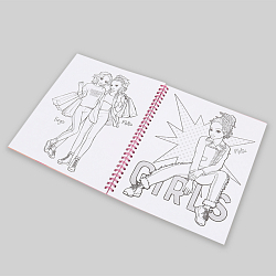 Раскраска на спирали "Модные образы"