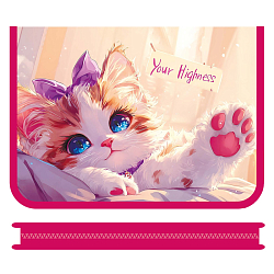 Папка  для тетрадей  А5 молния вокруг Голубоглазый котик