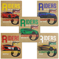 Тетрадь  48л кл. "Легендарные авто" обложка крафт