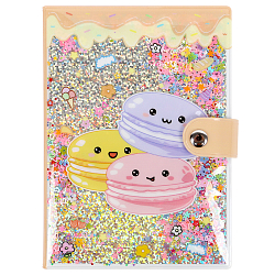 Блокнот 10,5*14,8см 80л на кнопке в клетку "Макаруны"