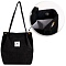 Сумка холщовая 38*34*11см черный