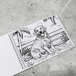 Альбом для рисования 24л + 6л раскраска "Милый котёнок" на гребне