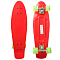 Скейтборд светящийся  67*18 см красный