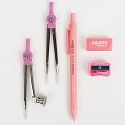 Готовальня 10 предметов "XO mate" в метал. футляре