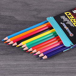 Карандаши 12цв "Darvish" "Машинка" корпус пластиковый шестигранный (набор)