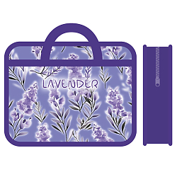 Папка детская с ручками А4 пласт. с рисунком на молнии (широкая) LAVENDER