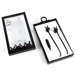 Наушники "Зверьки" вакуумные проводные с микрофоном  (4 вида)