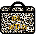 Папка детская с ручками А4 пласт. с рисунком на молнии  Be wild