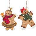 Подвески новогодние в наборе 2шт. Пряничный человечек