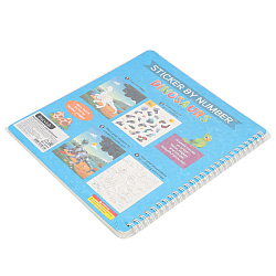 Раскраска с наклейками на гребне "Динозавры"