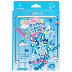 Карандаши 18цв трёхгранный корпус "Забавные пони"