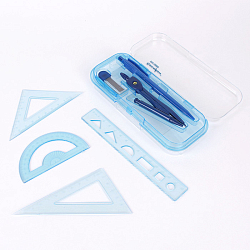 Готовальня  7предм. "Darvish" циркуль+грифели+карандаш механическ.+линейка+2треугольника+транспортир