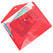 Папка-конверт на кнопке А4 красная 160мкм