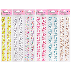 Наклейки-стразы ассорти