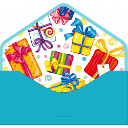 Открытка-конверт для денег "Бархатный. Сюрприз"