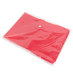 Папка-конверт на кнопке А4 красная 160мкм