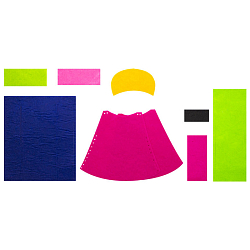 Набор для творчества "Шьем куклу из фетра", "Кукла в красном платье"