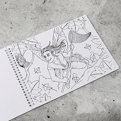 Альбом для рисования 24л + 6л раскраска "Весёлый мальчик" на гребне