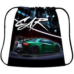 Сумка для сменной обуви, ткань Green car