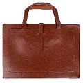 Сумка деловая 2 отделения коричневая