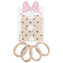 Аксессуары для волос в наборе (2 заколки-зажима+ 4резинки)