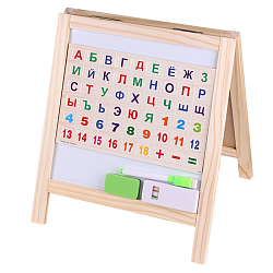 Доска магнитно-маркерно-меловая 27*27см "Darvish"