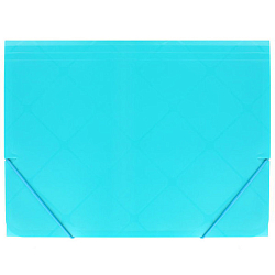 Папка на резинке А4  Diamond голубая