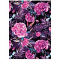 Бумага глянцевая  Розовые пионы  70*100см (5лист/рул)