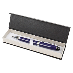 Ручка подар. "Darvish" корпус синий с серебристой отделкой в футляре
