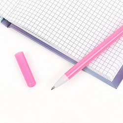 Блокнот 13,5*18 см 50л с замком "Собачка с бантом" с ручкой