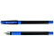 Ручка шар. синяя Jet Flow  на масляной основе корпус чёрный с резиновым держателем