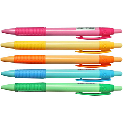 Ручка авт. син. "Darvish" корпус цветной с резиновым держателем