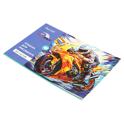 Альбом для рисования 20л на склейке "Moto"  100гр/м2  РБ
