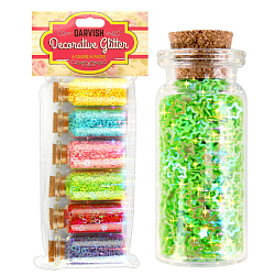 Декоративные блёстки 6 цветов  6шт (набор)